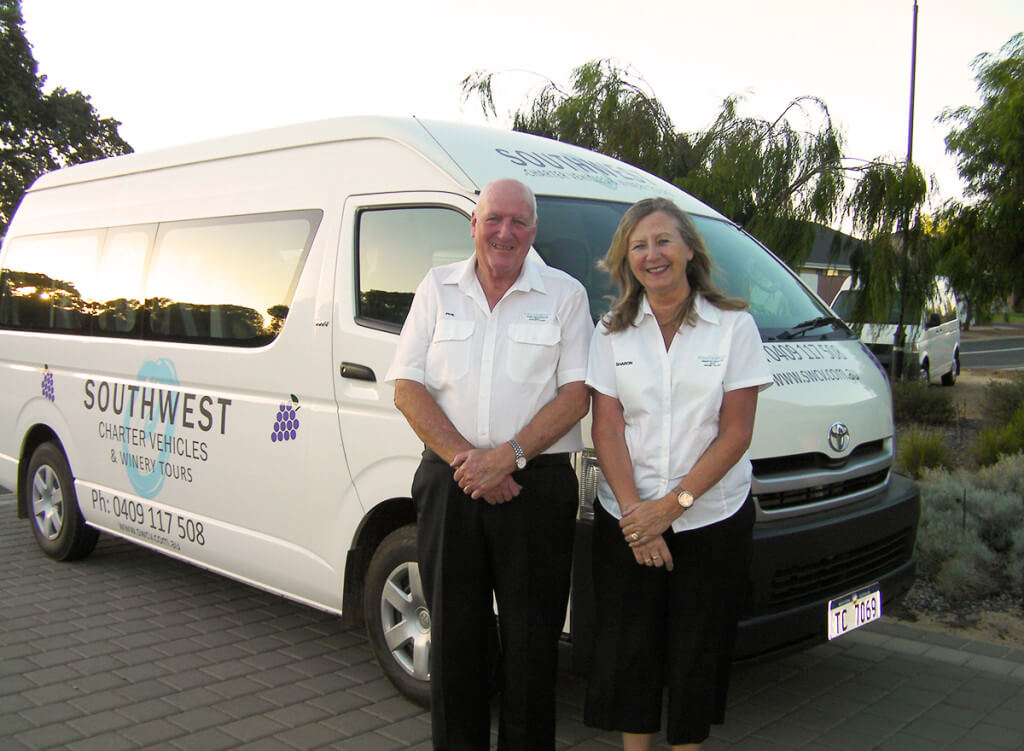Sharon & Phil, operators of Southwest Charter Vehicles & Winery Tours